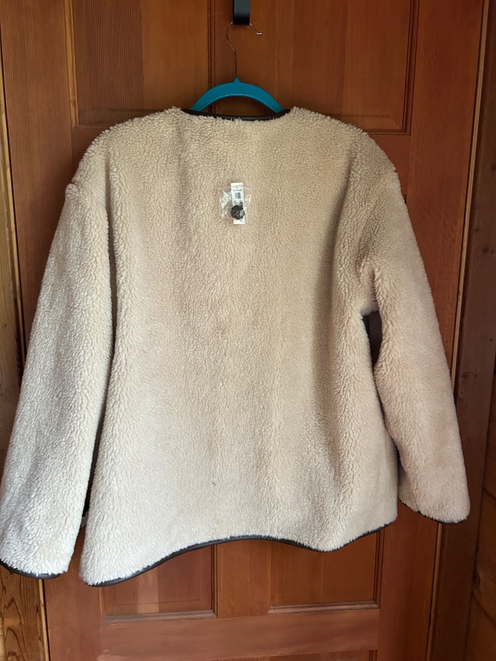 Madewell Reversible Denim Sherpa Jacket (NEW) (women's size large) - Picture 4 of 8